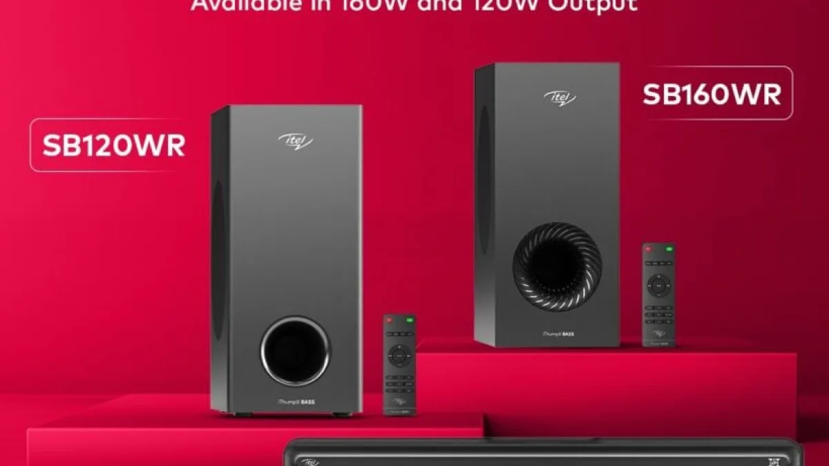 itel launches 160W and 120W soundbars with iThumpX Bass technology in India